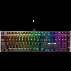 COUGAR Vantar MX, Mechanical Gaming Keyboard, Red switches, N-key rollover, 1000Hz poling rate, RGB Backlit, Aluminium / Plastic, 14 backlight effects, 140 x 450 x 30 (mm)