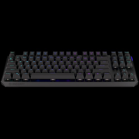 Endorfy Thock TKL Wireless Red Gaming Keyboard, Kailh Box Red Mechanical Switches, Double Shot PBT Keycaps, ARGB, Hot-swappable switches, Connections: BT/2.4GHz/USB, 2 Year Warranty