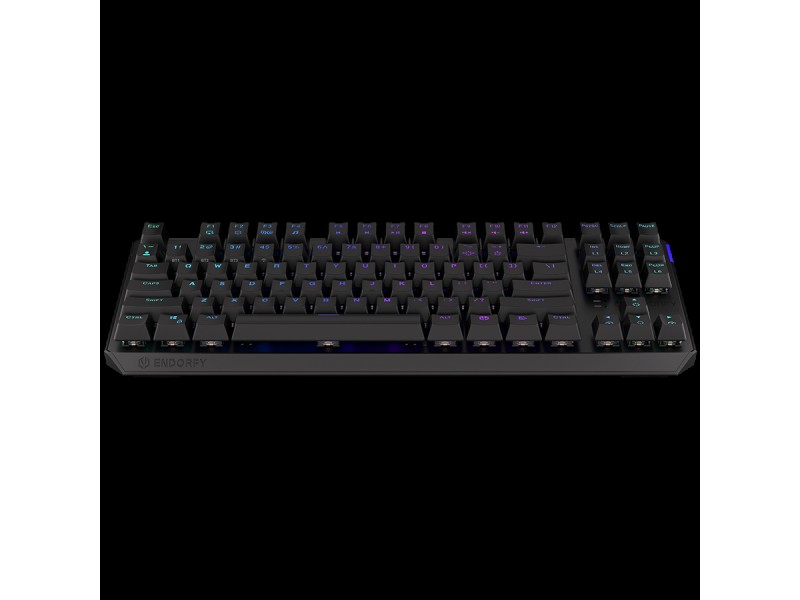 Endorfy Thock TKL Wireless Red Gaming Keyboard, Kailh Box Red Mechanical Switches, Double Shot PBT Keycaps, ARGB, Hot-swappable switches, Connections: BT/2.4GHz/USB, 2 Year Warranty