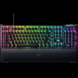 Razer BlackWidow V4 Mechanical Gaming Keyboard, US Layout, Green Switch, Razer Chroma™ RGB, 6 Macro Keys, Lubricated Stabilizers, Media Keys, Magnetic Wrist Rest, Up to 8000 Hz Polling Rate, Detachable Type C Cable