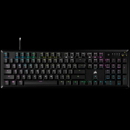 CORSAIR K70 CORE RGB Mechanical Gaming Keyboard — Black, Backlit RGB LED, MLX Red linear switches