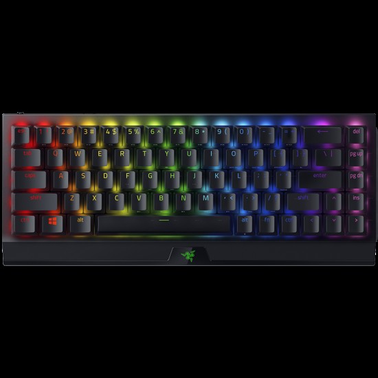 Razer BlackWidow V3 Mini HyperSpeed - Wireless Mechanical Gaming Keyboard (Green Switch) Phantom Edition - 65%, 80 million keystroke lifespan, 1000 Hz Ultrapolling, Aluminum construction
