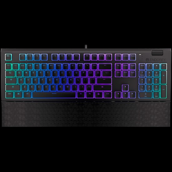 Endorfy Omnis Pudding Brown Gaming Keyboard, Kailh Brown Mechanical Switches, Double Shot PBT Pudding Keycaps, Volume Wheel, Magnetic Wrist Rest, ARGB, USB Cable, 2 Year Warranty