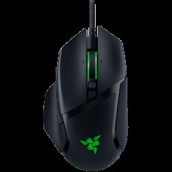 Razer Basilisk V3, 2nd-gen Razer Optical Mouse Switch rated for 70 million clicks, Optical Sensor - 26,000 DPI, 4-way Razer HyperScroll tilt wheel, Electronically actuated notched and free-spinning modes, Razer Speedflex Cable, Razer Chroma RGB
