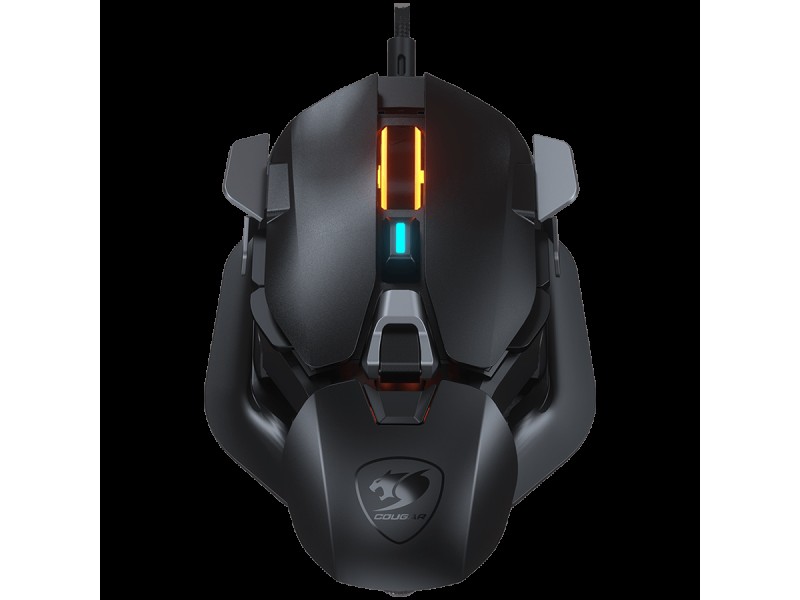 COUGAR DualBlader, Gaming Mouse, PixArt PMW3389 Optical gaming sensor, 16 000 DPI, 2000Hz Poling Rate, 60M gaming switches, 12 Programmable Buttons, Weight: 99-107g, Evolutionary DYNASTRUT Design, Ultraflex Cable, Customized Components