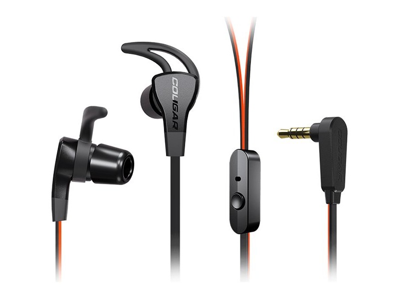COUGAR Havoc, 10mm Graphene Diaphragm Drivers, Max. Input Power: 15mW, Frequency Response: 10HZ-20KHZ, 3 Sound-enhanced Flexile Foam Ear Tips and 3 Isolating Silicon Rubber Ear Tips, Carrying Case