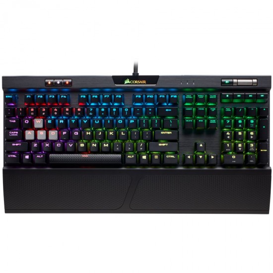 CORSAIR K70 RGB MK.2 Mechanical Gaming Keyboard, Backlit RGB LED, Cherry MX Red (US)