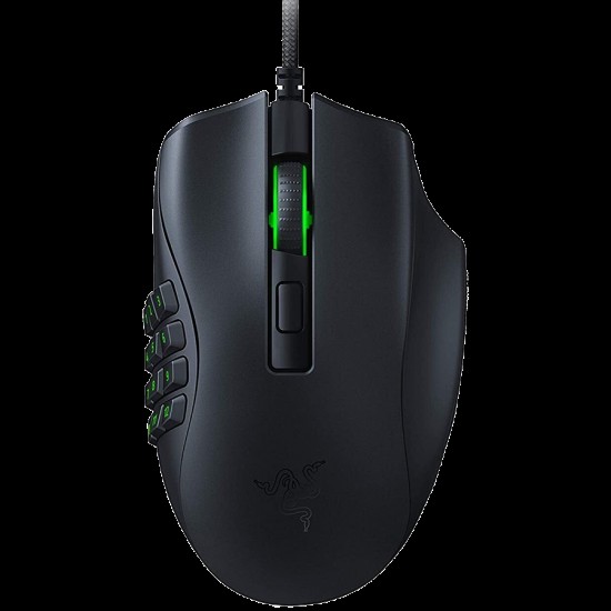 Razer Naga X, Gaming Mouse, True 18,000 dpi Razer 5G optical sensor with 99.4% resolution accuracy, 2nd-gen Razer™ Optical Mouse Switches, Speedflex cable 1.8m, 16 independently programmable buttons