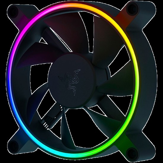 Razer Kunai Chroma RGB 120MM, 18 addressable LEDs​, Hydraulic,4-pin PWM, Cooling​: 500-2200 RPM​, Airflow​: 17.48-65.5 CFM​, Static Pressure​: 0.15-2.47 mm- H20​