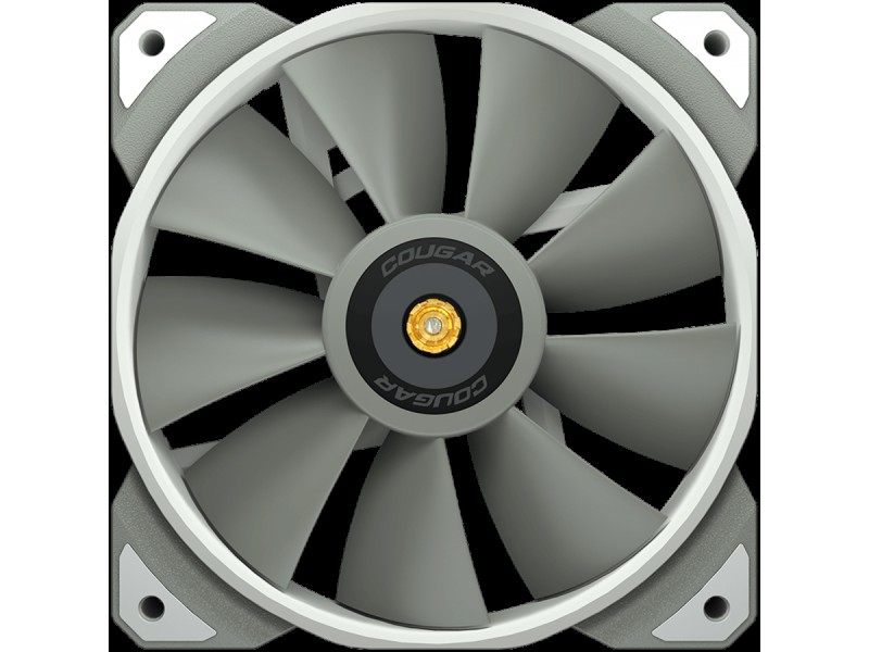 COUGAR MHP 120 White, 120mm 4-pin PWM fan, 600-2000RPM, HDB Bearing, Anti-vibration Dampers, Extension Cable + Low-Noise Adapter, Case + Radiator screws, 82.48 CFM, 4.24mm H20, 34.5 dBA (Max)