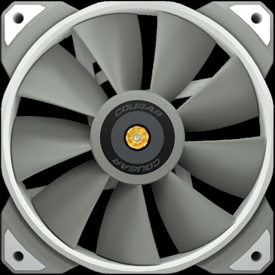 COUGAR MHP 120 White (3 Fan Pack), 120mm 4-pin PWM fan, 600-2000RPM, HDB Bearing, Anti-vibration Dampers, Extension Cable + Low-Noise Adapter, Case + Radiator screws, 82.48 CFM, 4.24mm H20, 34.5 dBA (Max)