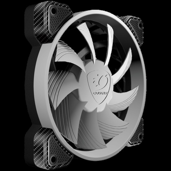 COUGAR Vortex ARGB VX 120, Cooling Fan, Hydro-Dynamic Bearing, 48.98 CFM ± 10% Air Flow, 1.04 mmH20 ± 10% Static Pressure, Speed 600-1500RPM ± 200RPM, 29.8 dBA (Max), 120 x 120 x 25mm