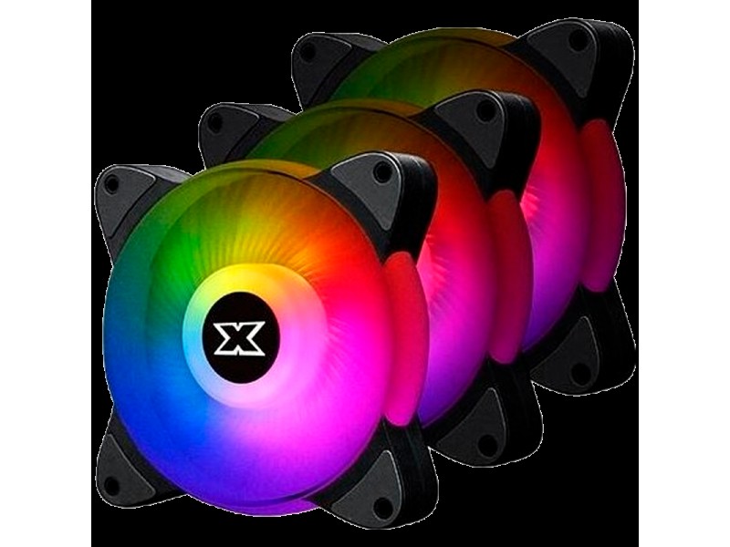 Xigmatek Galaxy III Essential EN45433, 3x BX120 Fans, ARGB MB SYBC Control Box & Remote Controller, Color Box