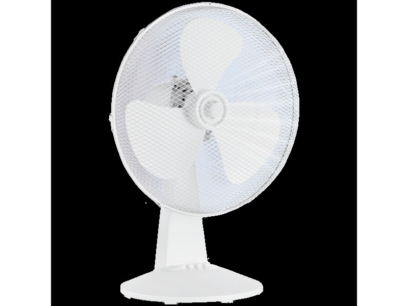 Table fan, 40W, 40cm, 3 speeds, mechanical, noise level: 50-60 dB, Oscillation  80°, Tilting +24° -12°