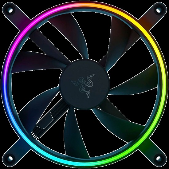 Razer Kunai Chroma RGB 140MM, 18 addressable LEDs​, Hydraulic,4-pin PWM, Cooling​: 500-1600 RPM​, Airflow​: 34.48-81 CFM​, Static Presure​: 0.15-1.31 mm- H20