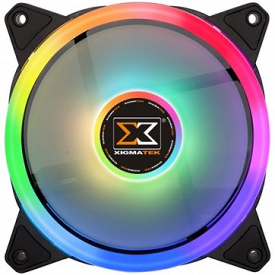 Xigmatek Galaxy II Essential 3 Fan Pack EN42104; 3xAX120 ARGB Fans+Control box+Remote Controler; M/B SYNC
