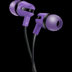 CANYON SEP-4, Stereo earphone with microphone, 1.2m flat cable, Purple, 22*12*12mm, 0.013kg