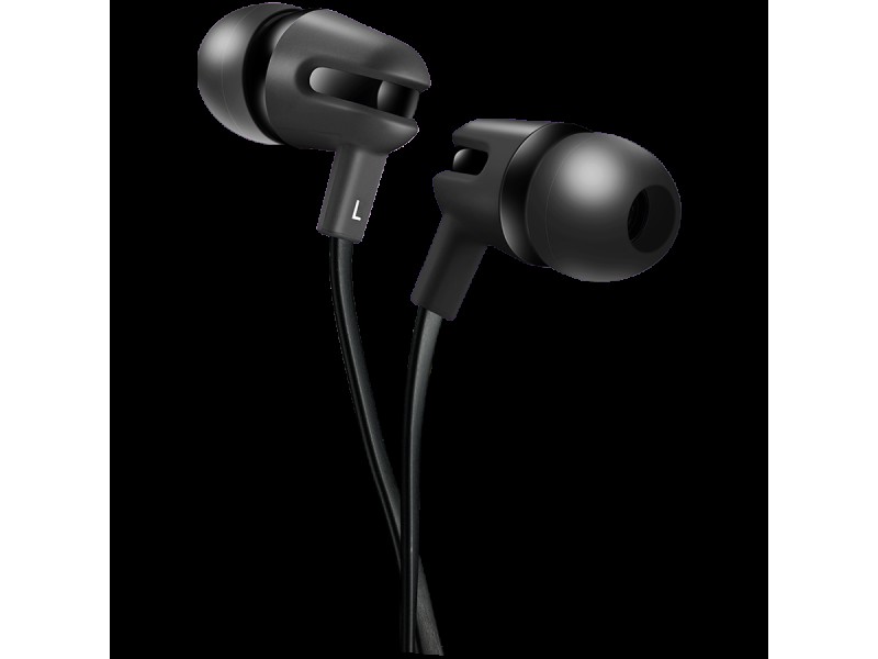 CANYON SEP-4, Stereo earphone with microphone, 1.2m flat cable, Black, 22*12*12mm, 0.013kg