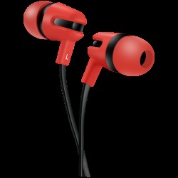 CANYON SEP-4, Stereo earphone with microphone, 1.2m flat cable, Red, 22*12*12mm, 0.013kg