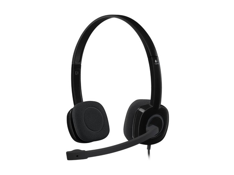 LOGITECH H151 Corded Stereo Headset - BLACK - 3.5 MM