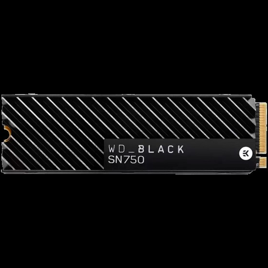 WD SSD BLACK SN750 1Tb M.2 2280 NVMe Read/Write: 3470 / 3000 MB/s, 515k/560k IOPS, TBW 600TB Heatsink