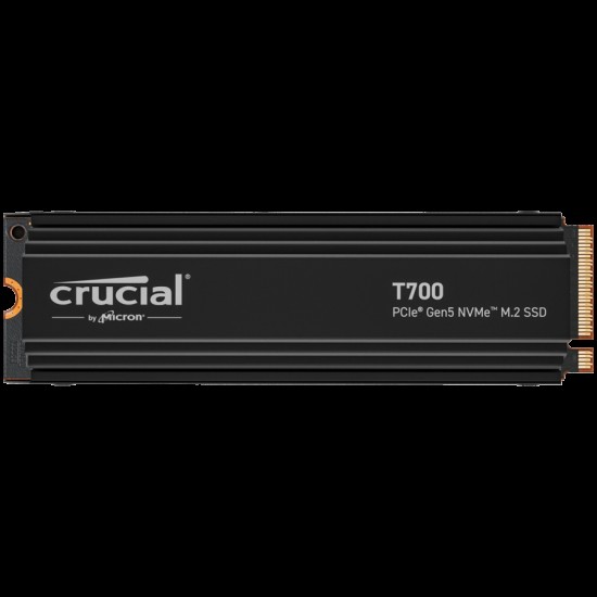 Crucial T700 2TB PCIe Gen5 NVMe M.2 SSD with heatsink, EAN: 649528936738