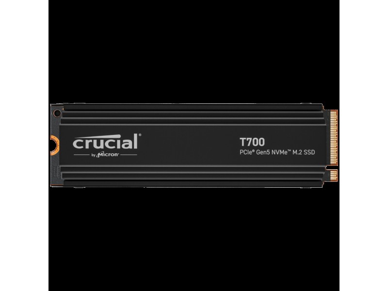 Crucial T700 2TB PCIe Gen5 NVMe M.2 SSD with heatsink, EAN: 649528936738