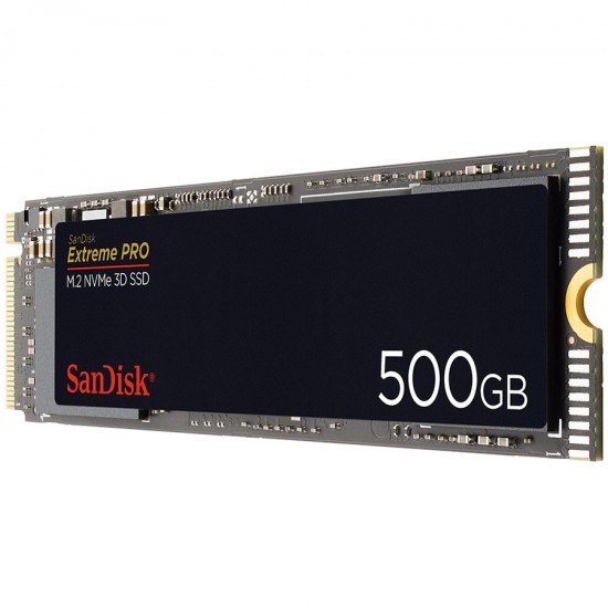 SANDISK Extreme PRO 500GB SSD, M.2 2280, NVMe, Read/Write: 3400 / 2500 MB/s, Random Read/Write IOPS 410K/330K