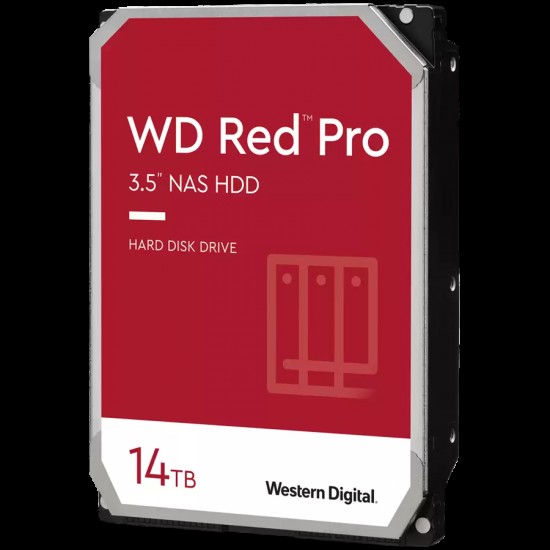 HDD Desktop WD Red Pro (3.5  , 14TB, 512MB, 7200 RPM, SATA 6 Gb/s)