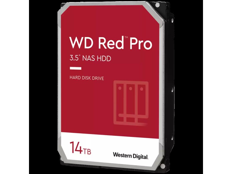HDD Desktop WD Red Pro (3.5  , 14TB, 512MB, 7200 RPM, SATA 6 Gb/s)