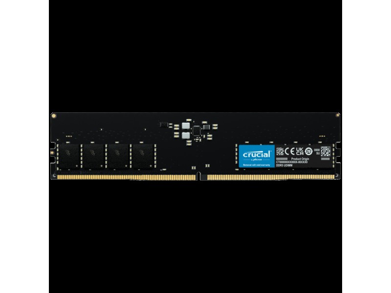 Crucial 32GB DDR5-5600 UDIMM CL46 (16Gbit), EAN: 649528929754