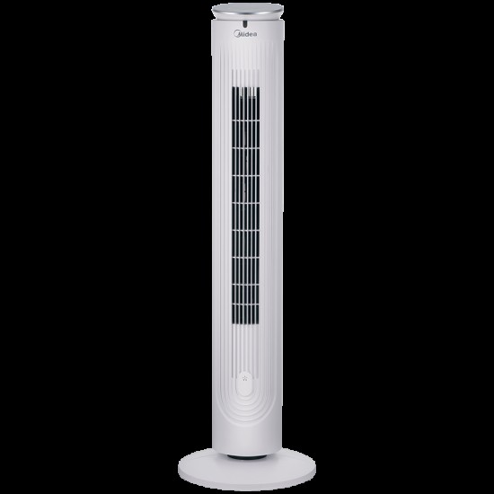 Tower fan, Built-in aromatherapy, Smart Program for Daily/Night Comfort with intelligent wind level control, Slim design, 3 Wind modes simulating natural/slumberous/normal wind, Touch panel control, 9h programmed timer, 5 speeds, Remote control