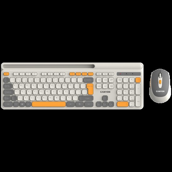 CANYON HSET-W5 Keyboard+Mouse AAA+AA Wireless Beige CANYON HSET-W5 Keyboard+Mouse AAA+AA Wireless Beige