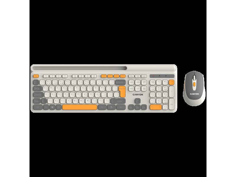 CANYON HSET-W5 Keyboard+Mouse AAA+AA Wireless Beige