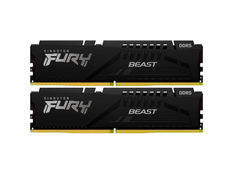 Kingston 64GB 6000MT/s DDR5 CL30 DIMM (Kit of 2) FURY Beast Black XMP, EAN: 740617343380