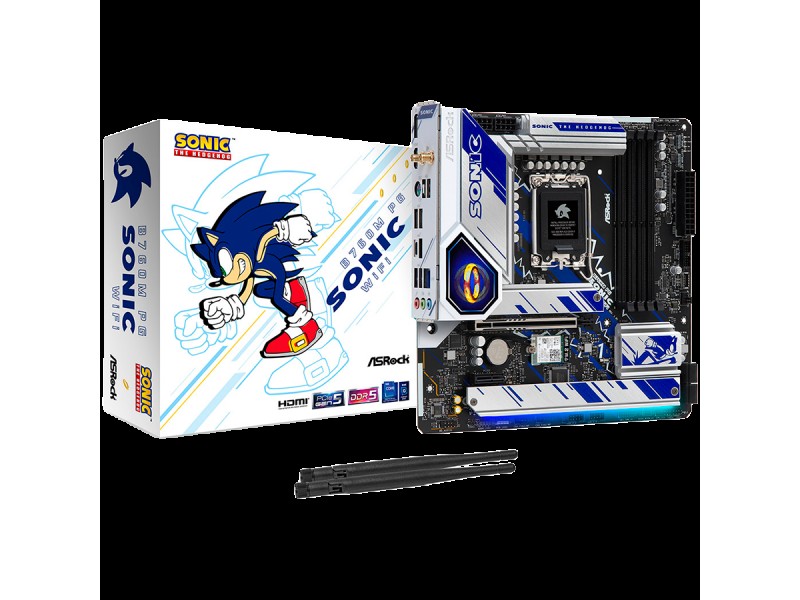 ASROCK MB LGA1700 B760 4 x DDR5 4 x SATA3 2 x Hyper M.2 1 x HDMI 1 x DisplayPort