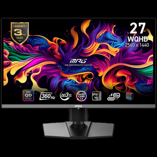MSI MPG 271QRX QD-OLED Gaming Monitor, 27