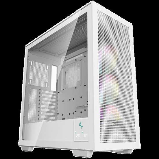 DeepCool MORPHEUS WH, Mini-ITX / M-ATX / ATX / E-ATX, 4xUSB3.0, 1xAudio, 1x Type-C, 1x420mm Pre-Installed ARGB Fan, ABS+SPCC+Tempered Glass, White, R-MORPHEUS-WHAPA1-G-1