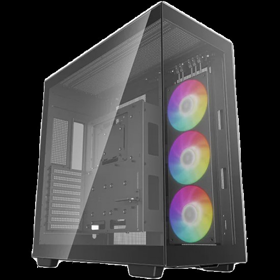 DeepCool CH780, Mid Tower, Mini-ITX/Micro-ATX/ATX/E-ATX, 4xUSB3.0, 1xAudio, 1x Type C Gen 2, 1x420mm Pre-Installed ARGB Fan, Tempered Glass, Mesh Panel, Black, R-CH780-BKADE41-G-1