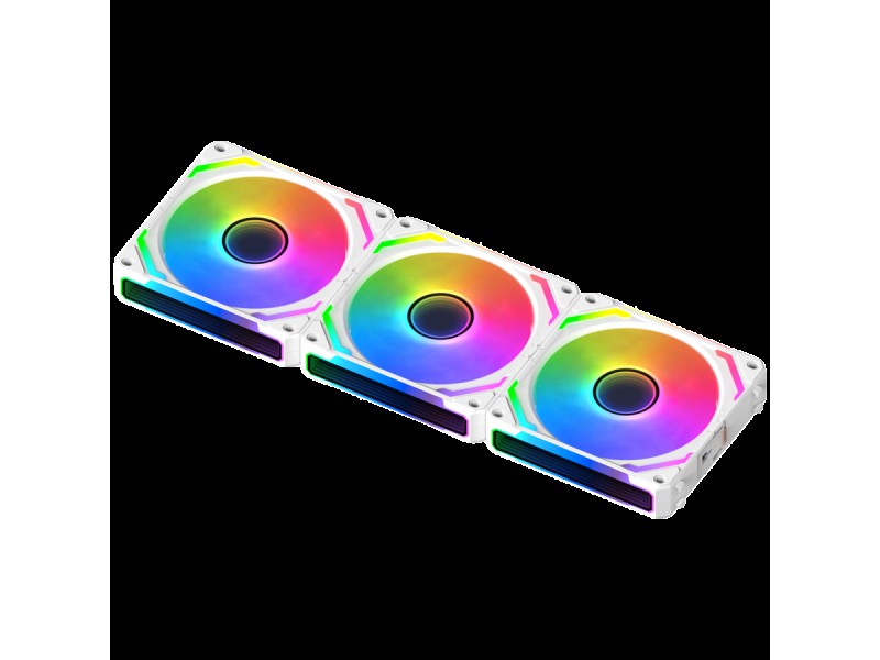 Starlink Ultra Arctic, EN40856, 3PCS White Easy Clip On & Smart Link Fan,ARGB & PWM Cable,Galaxy II Fan Control Box & Remote,Color Box)