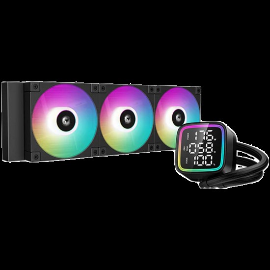 DeepCool LD360, 360mm CPU Liquid Cooler, 3x120mm ARGB PWM Fans, Anti-Leak Technology, Addressable RGB LED, Hydro Bearing, LGA1700/1200/1151/1150/1155, AMD AM5/AM4, 3Y, R-LD360-BKMSN-G-1