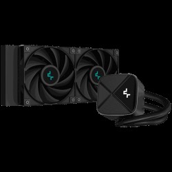 DeepCool LS520S Zero Dark, 360mm CPU Liquid Cooler, 2x120mm ARGB PWM Fans, Anti-Leak Technology, Black, LGA 1700/1200/1151/1150/1155, AMD AM5/AM4, 3Y, R-LS520-BKNNMM-G-1