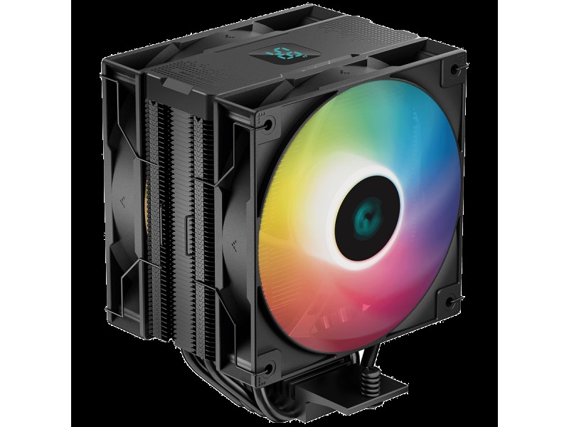 DeepCool AG400 DIGITAL PLUS, CPU Air Cooler, 1x120mm FK120 PWM FDB Fan, Addressable RGB LED, TDP 240W, 4 Heatpipes, Hydro Bearing, LGA1700/1200/1151/1150/1155, AMD AM5/AM4, 3Y, R-AG400-BKADMP-G-1