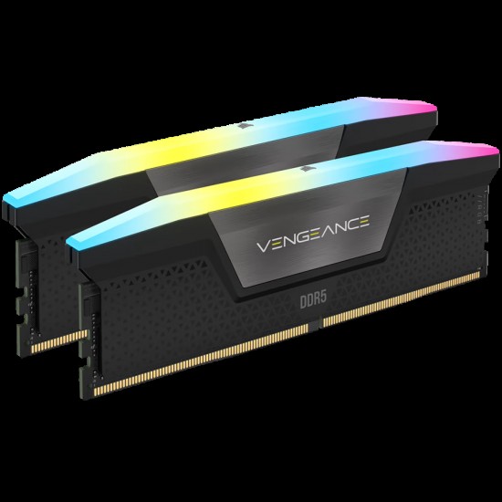 DDR5, 6400MT/s 32GB 2x16GB DIMM, Unbuffered, 36-48-48-104, Std PMIC, XMP 3.0, VENGEANCE RGB DDR5 Black Heatspreader, Black PCB, 1.4V EAN: 0840006666073