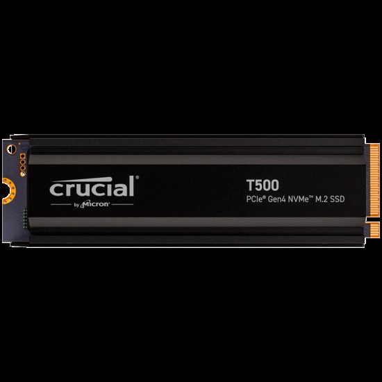 Crucial T500 1TB PCIe Gen4 NVMe M.2 SSD with heatsink, EAN: 649528940018