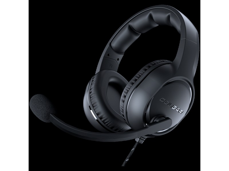 Cougar I HX330 I 3H250P50B.0001 I Headset I Stereo 3.5mm 4-pole and 3-pole PC adapter / Driver 50mm / 9.7mm noise cancelling Mic. / Black