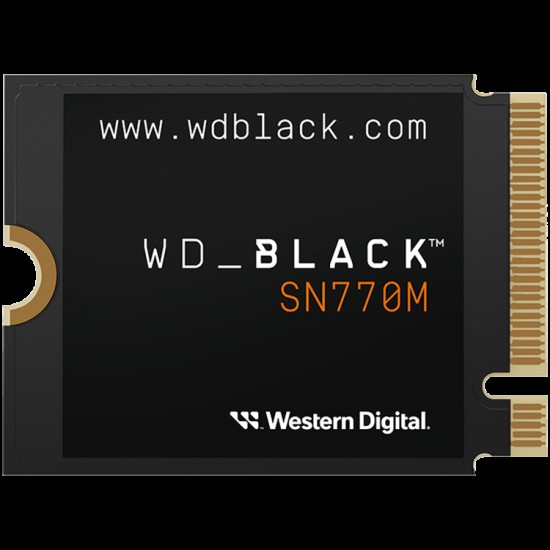 SSD WD Black SN770M 2TB M.2 2230 PCIe Gen4 x4 NVMe, Read/Write: 5150/4850 MBps, IOPS 650K/800K, TBW: 1200 SSD WD Black SN770M 2TB M.2 2230 PCIe Gen4 x4 NVMe, Read/Write: 5150/4850 MBps, IOPS 650K/800K, TBW: 1200