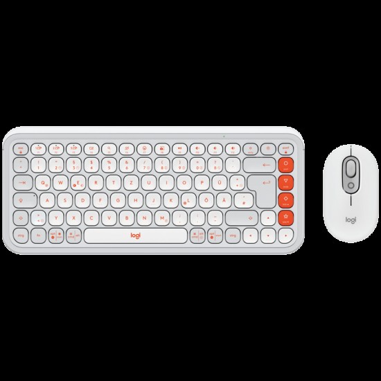 LOGITECH POP ICON COMBO - OFF WHITE - US INT L - BT - INTNL-973 LOGITECH POP ICON COMBO - OFF WHITE - US INT L - BT - INTNL-973