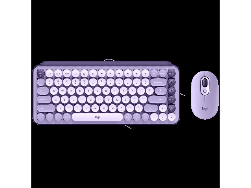 LOGITECH POP ICON COMBO - LILAC - US INT L - BT  - INTNL-973