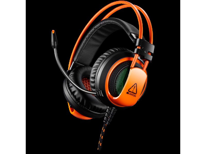 CANYON headset Corax GH-5A USB LED Black Orange
